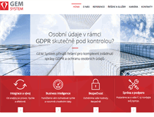 Tablet Screenshot of gemsystem.cz
